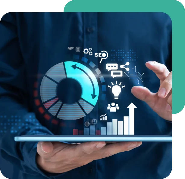 Business data analytics and digital performance dashboard